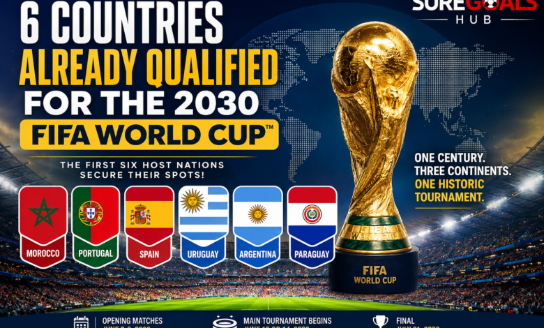 Six countries already qualified for the 2030 FIFA World Cup as hosts