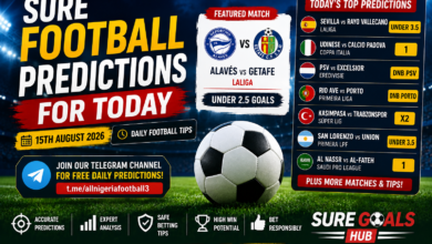 Sure Football Prediction for Today Saturday 15th August 2026